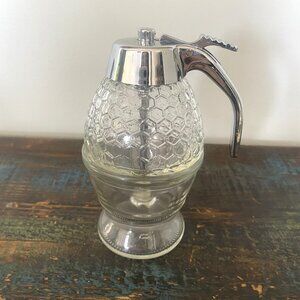 Norpro Premium Glass Honey/ Syrup Dispenser Jar